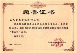 泰山杯工程-枣庄安侨东城售楼处、会所