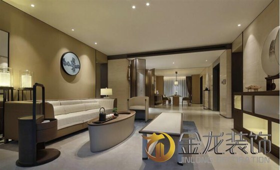样板间精装修就来金龙装饰，金龙装饰为大家分享：214平方当代中式设计样板间。