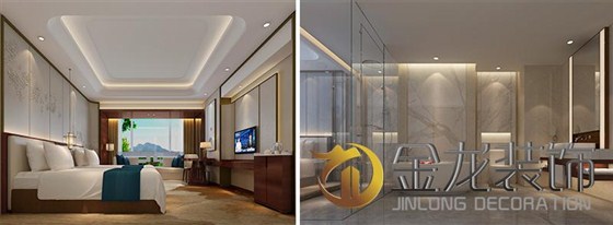 酒店工程精装修｜金龙装饰：东方大厦装修工程&mdash;&mdash;标间及卫生间效果图