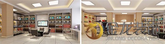 工程精装修专家｜金龙装饰：力源汽车用品5S体验店效果图：