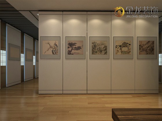 一起来看欣赏展览馆精装修专家｜金龙装饰：临山阁印象摄影作品展的效果图：