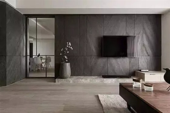 金龙装饰：水泥电视墙设计