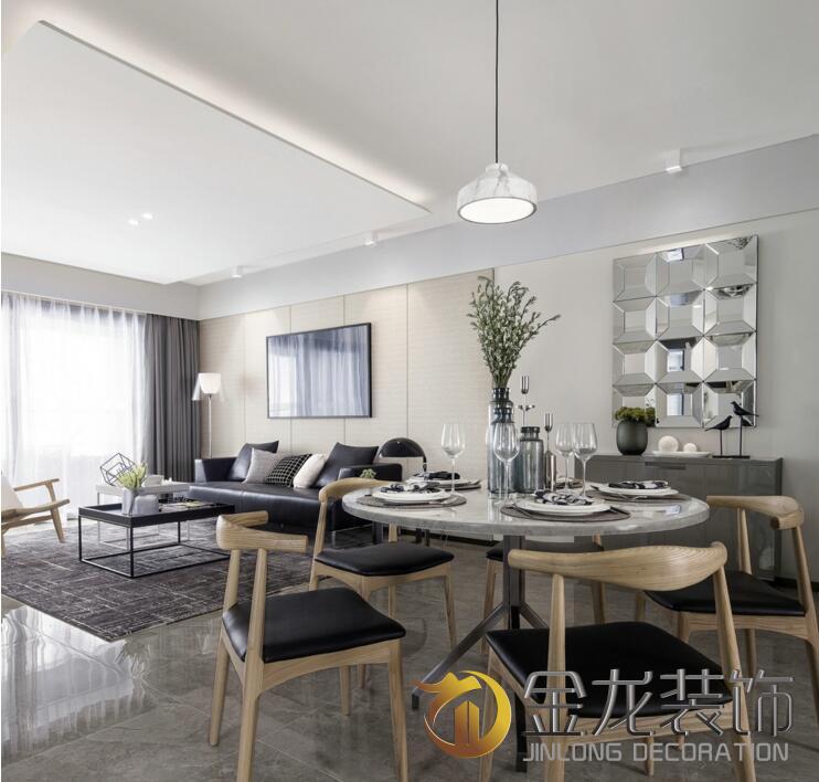 精装房装修、楼盘精装修、办公室精装修，金龙装饰&mdash;&mdash;样板间，餐厅
