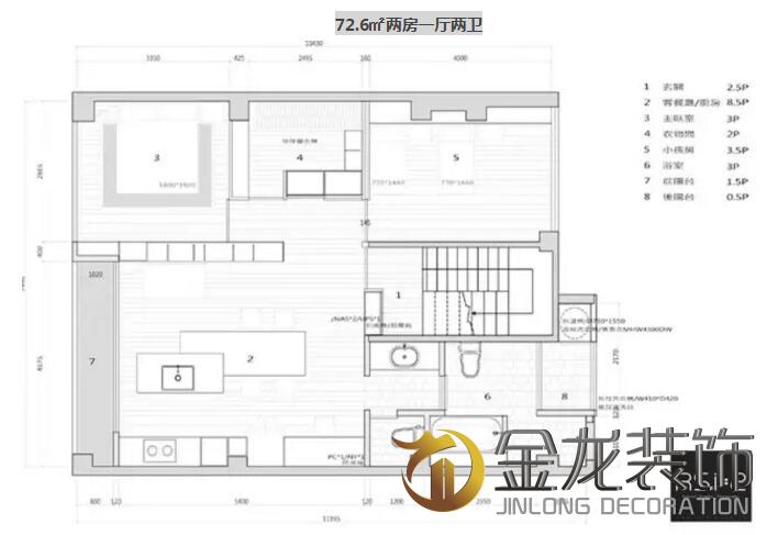 专注于别墅精装修、楼盘精装修，拥有多项荣誉资质企业山东金龙装饰，分享一则老公寓小户型改造。