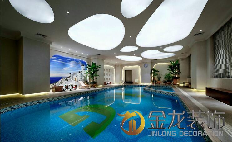 办公室精装修，金龙装饰，中世纪的古堡办公&mdash;泳池
