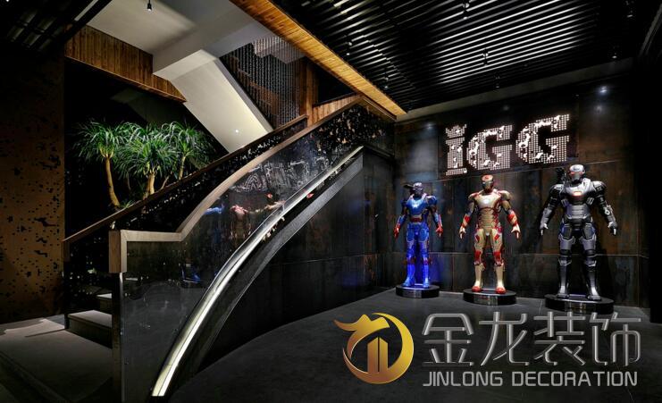 办公室精装修，金龙装饰，中世纪的古堡办公&mdash;楼梯处