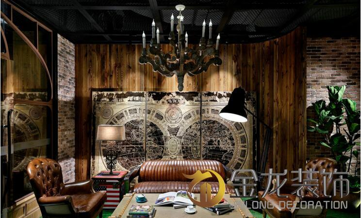 办公室精装修，金龙装饰，二楼的主题是魔幻森林&mdash;&mdash;霍比特人的故乡。