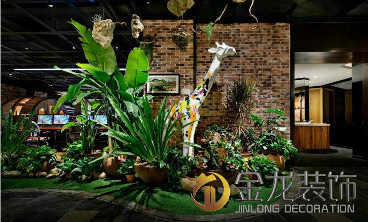 办公室精装修，金龙装饰，二楼的主题是魔幻森林&mdash;&mdash;霍比特人的故乡。