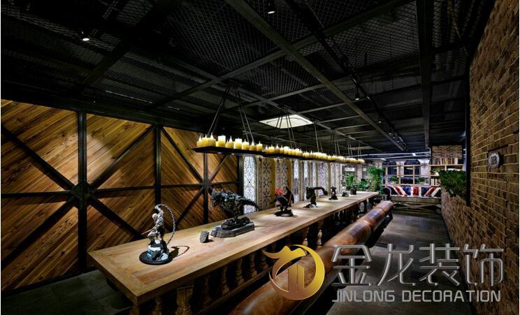 办公室精装修，金龙装饰，四楼的主题：中世纪的欧洲书店。