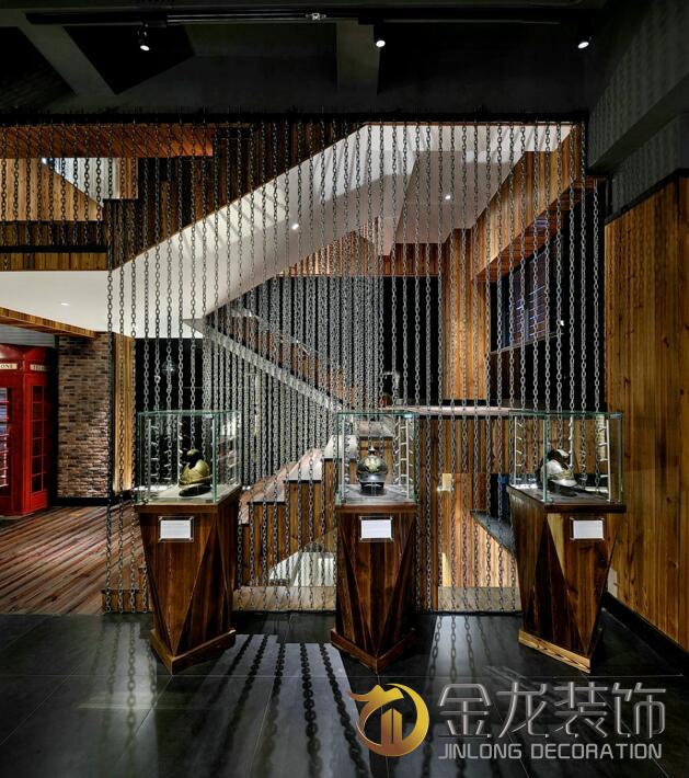 办公室精装修，金龙装饰，四楼的主题：中世纪的欧洲书店。