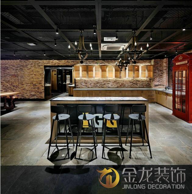 办公室精装修，金龙装饰，四楼的主题：中世纪的欧洲书店。