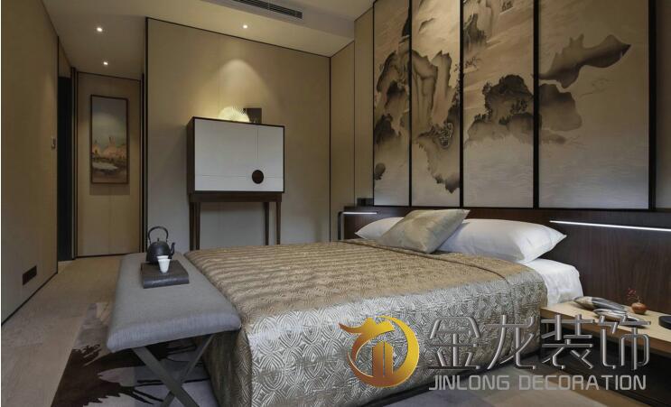 样板间精装修就来金龙装饰，金龙装饰为大家分享：214平方当代中式设计样板间。