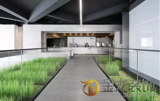 售楼处精装修专业企业&mdash;&mdash;金龙装饰与大家分享：绿意中生长的科技感&mdash;&mdash;四季售楼处。