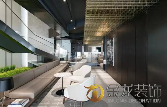 售楼处精装修专业企业&mdash;&mdash;金龙装饰与大家分享：绿意中生长的科技感&mdash;&mdash;四季售楼处。