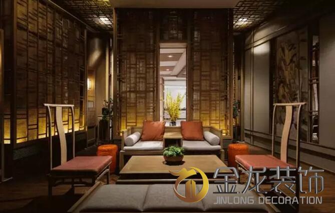 会所精装修专业企业&mdash;&mdash;金龙装饰分享：自然朴质的格调演绎最美的诗意栖居&mdash;&mdash;新中式会所精装修案例。