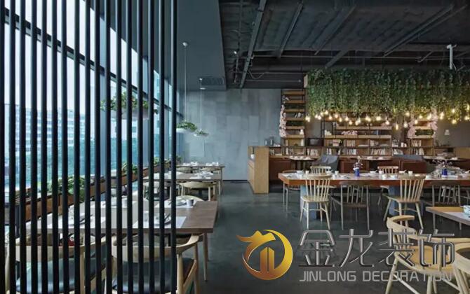 装饰设计施工一体化专业企业&mdash;&mdash;金龙装饰分享：征服你的心，和你的胃&mdash;&mdash;书吧餐厅设计施工案例。