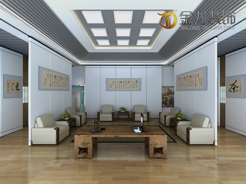 一起来看欣赏展览馆精装修专家｜金龙装饰：临山阁印象摄影作品展的效果图：