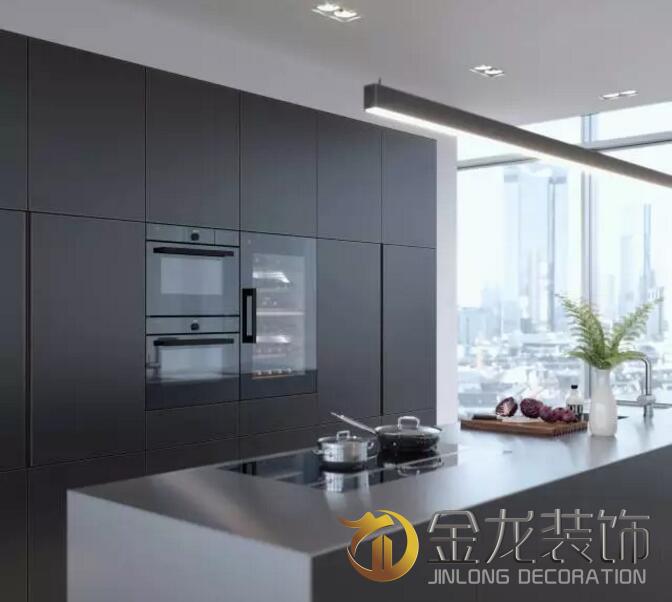 精装房装修专业企业&mdash;&mdash;金龙装饰分享：一套顶级豪宅，极简厨房是关键！