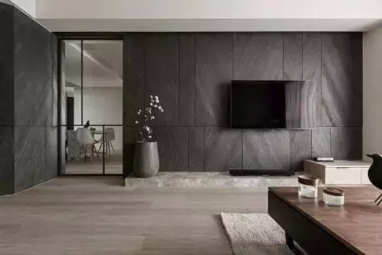 金龙装饰：水泥电视墙设计