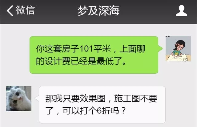 我只要效果图，不要施工图！设计费可以打折吗？